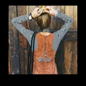 NWOT LF Indikah Suede Dress